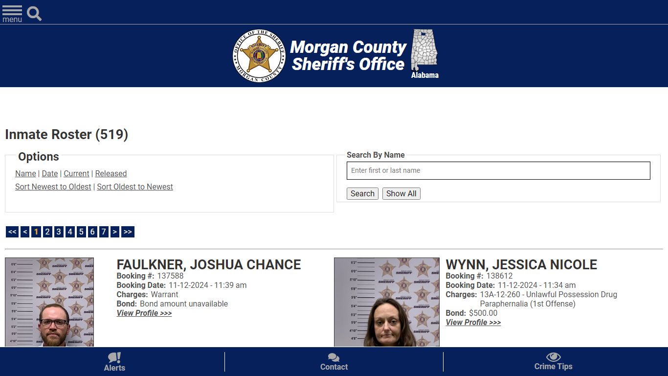 Inmate Roster (504) - Morgan County Sheriff, Al