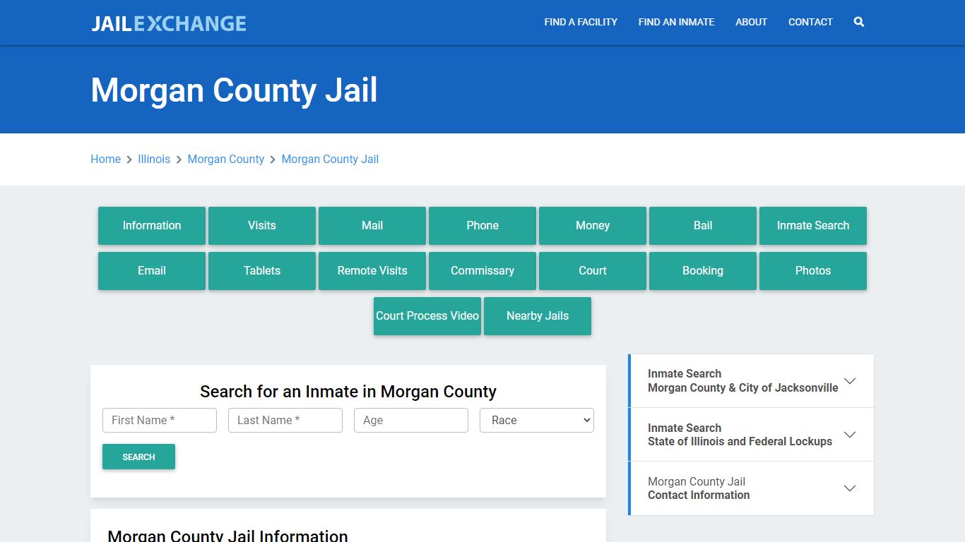 Morgan County Jail Roster Lookup, IL, Inmate Search